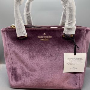 NWT kate spade velour evening bag
